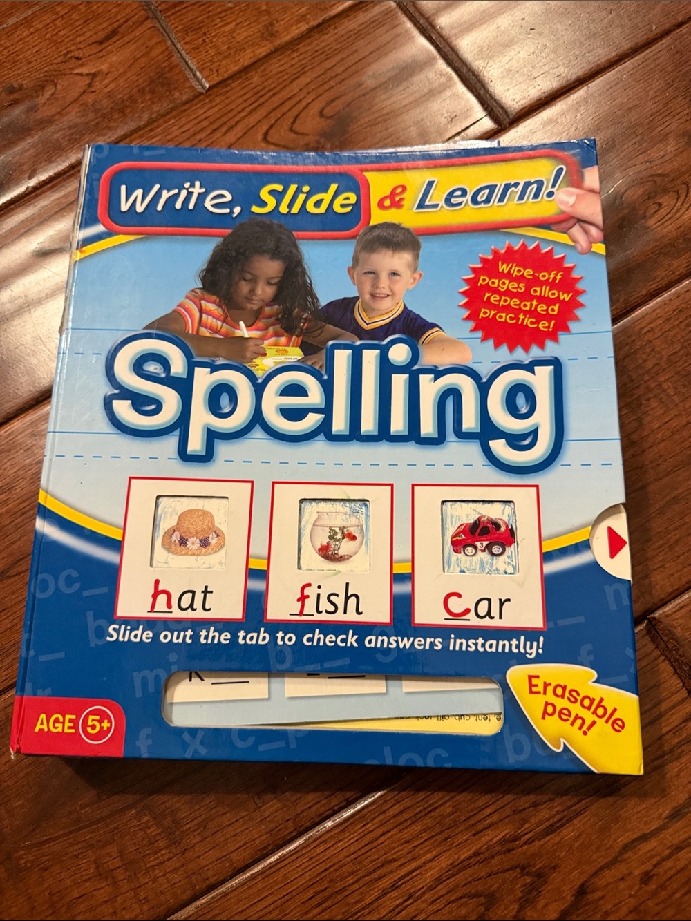 Write, Slide & Learn! Spelling Activity Book - Blue